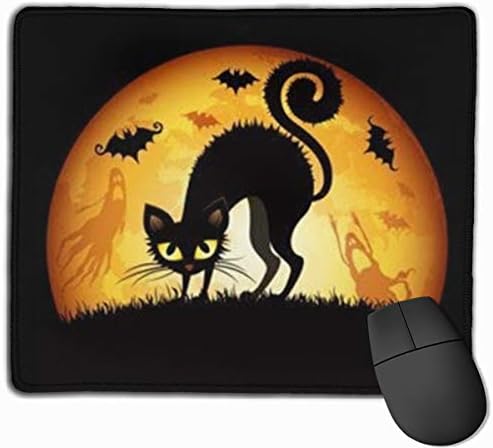 Halloween Pumpkin Neoprene Mouse Pad Office Space Decor Home Office Computer Accessories Mousepads 25 X 30 Cm
