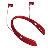 Bluetooth Headphones / Headset Rymemo Super Long Battery Music Stereo Sports/Running Wireless Earphones Vibration Neckband Style for Cellphone,Red