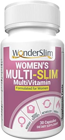 Multi-Slim Women’s MultiVitamin | Vitamin for Women with Turmeric Curcumin & Black Cohosh, CapsiMax, Green Tea Extract, 30 Ct