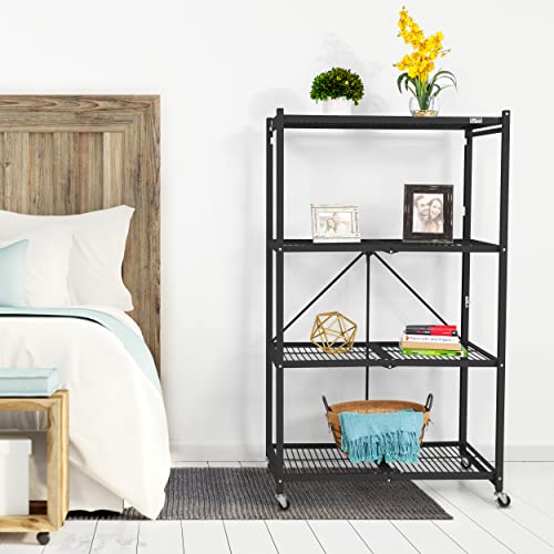 Origami Storage Shelves on Wheels, Steel Shelving, Heavy Duty Garage