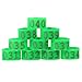 100PCS/Bag 16MM 001-100 Numbered Plastic Poultry Chickens Ducks Goose Leg Bands Leg Rings (Green)
