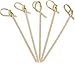 KingSeal Bamboo Wood Flower Knot Picks, Skewers, 3.5 Inches, Perfect for Cocktails and Appetizers - 2 Packs of 100 Each (200 Count)