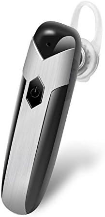 DG2CHU Bluetooth Headset, 4.1 Wireless Bluetooth Earpiece Ear Hooks Earphones Noise Cancelling In-ear Earbuds With Mic for iPhone and Android (Silver) (Silver)