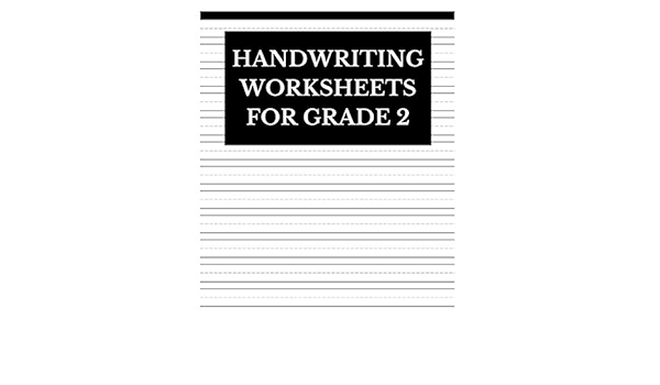 handwriting worksheets for grade 2 lined journal notebook to write in journals centric 9781077017375 amazon com books