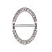 Maikun Oval Scarf Ring Elegant Simple Design Metal Scarf Jewelry Gold Gift for Valentine's Day