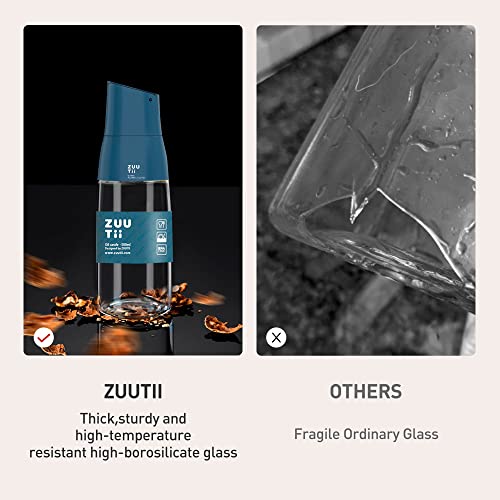 Zuutii Olive Oil Dispenser, Drip Free Spout Oil Dispenser Bottle for