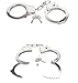 Metal Handcuffs - Bdwing BD02 Kids Play Toy Metal handcuffs with keys. Party Favors for Swat Role Police Role Play Kids Party Supplies Costume Accessory (Silver)