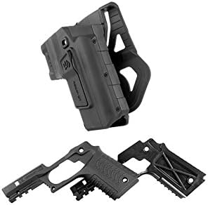 Recover Tactical HC11 1911 Active Retention Holster and CC3H Grip & Rail System for The 1911 Combo Pack (Black Holster + OD Grips, Left)