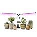 AMAZINGCATS 18W Dual Head Timing Grow Light, Growing Lamp, 36 LED Chips with Red/Blue Spectrum for Indoor Plants, Adjustable Gooseneck, 3/6/12H Timer, 5 Dimmable Levels