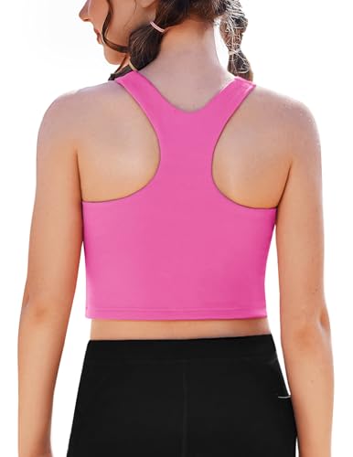Girls Athletic Crop Tank Tops