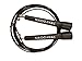 Jump Rope - Sway Down - Crossfit - Training - Boxing - MMA - Speed - Exercise - Fully Adjustable - For Cardio and Endurance Training - Mens, Women, & Children - (Black with Black Handle)
