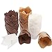 Hestya 150 Pieces Tulip Muffin Baking Cups Cupcake Muffin Liners Baking Cup Holder for Weddings Birthday Parties, 3 Colors