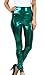 Sakkas Shiny Liquid Metallic High Waist Stretch Leggings - Made in USA