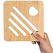 KIHR GOODS Trivet Set For Hot Dishes. 4 Heat Resistant Wooden Pot And Pan Holders For Table And Countertop.