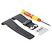 etoper Replacement Large Strap Band for Fitbit Surge Watch Fitness Tracker WatchBand Wrist Band Wristband Silicone Accessories Black