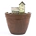 Tiny Creative Plants Pot LETOOR Flower Plants Succulent DIY Container Decorated with Mini Hanging Fairy Garden and Sweet House for Holiday Decoration and Gift