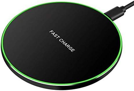 Wireless Charger, TAKA Standard QI Fast Wireless Charging Pad for iPhone X 8/8 Plus, Samsung Galaxy S9/S9 Plus/S8/S7Note 8 and All Qi Enabled Phones (Adapter No Included)