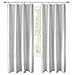 DriftAway Thermal Insulated 100 Percent Darkening Blackout Curtain Liner 2 Panels Each Liner Size 50 Inch by 80 Inch Rings Included Off White Panel
