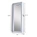 Organizedlife Lockable Mirrored Jewelry Armoire Makeup Cabinet Storage Wall Door Mount