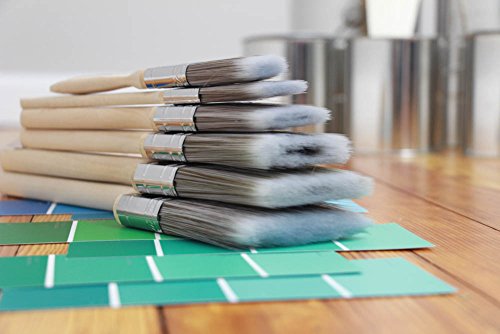 Pro Grade - Paint Brushes - 5 Pack Variety Angle Paint Brushes