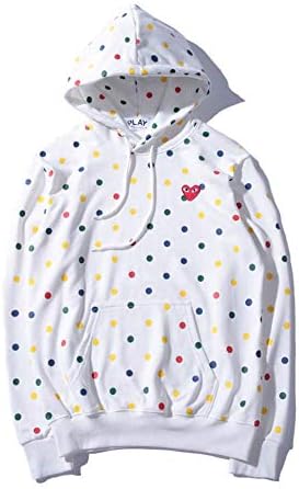Dlayoo Comme des Garcons CDG_Play Embroidery Wave Point Hoodie Women/Men Couple