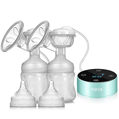 Electric Breast Pump, Rechargeable Portable Double Pumps Electric Nursing Breast Massage Breastfeeding Pump