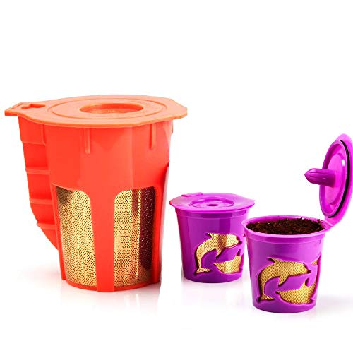 i Cafilas Refill K Pods 24K Gold and Coffee Filters Refillable K-Carafe Coffee Pod Compatible with K i Cafilas Refill K Pods 24K Gold and Coffee Filters Refillable K-Carafe Coffee Pod Compatible with K