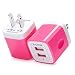 Charger Plug, USB Wall Charger, Ailkin USB Charging Block Base Box Cube Outlet Adapter Replacement for LG, Samsung Galaxy, Kindle, Moto, Huawei, HTC, ZTE, XiaoMi, iPhone and More USB Charger Brick primary