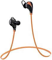 VicTsing Auriculares Bluetooth 4.0 Inal&aacute;mbrico con est&eacute;reo sonido para Deporte /correr y llamadas manos libres con micr&oacute;fono para Huawei , Xiaomi, iphone, Samsung etc -Amarillo