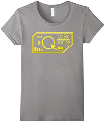 Womens Over 9000 Scouter Shirt Medium Slate