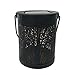 Whitelotous 2pcs/Set Metal Rattan Solar LED Hanging Lantern Lights IP44 Waterproof Outdoor Garden Yard Decor Lamps
