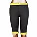 CFR Womens Slimming Thermal Capri Pants Sauna Body Shaper Control ,Black,XL