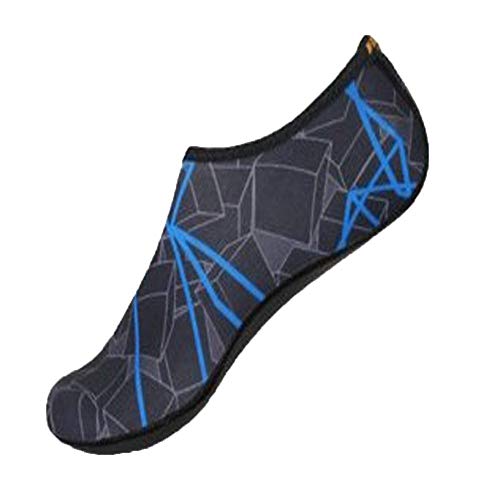 Coohole Hot Sale ! Men Women Outdoor Water Sport Diving Swim Socks Yoga Socks Soft Beach Shoes Exercises (Navy, XXXL) - Thumbnail 4