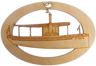 Steamboat Ornament - Steamboat Gift - Steamboat Decoration - Steamboat Ornaments - Steamboat Decor - Steamboat Art - Christmas Ornament