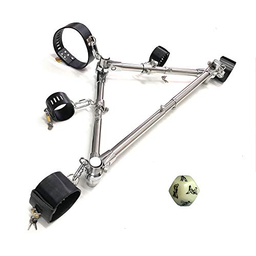 Sex Spreader Bar Bondage, Collar, Ankle Cuffs, Handcuffs, Erotic Games  Restraints Sex Toys Triangle Shelf, Adjustable Detachable,  Torture/Fetish/Shackle/Slave/BDSM/SM,Black in Dubai - UAE