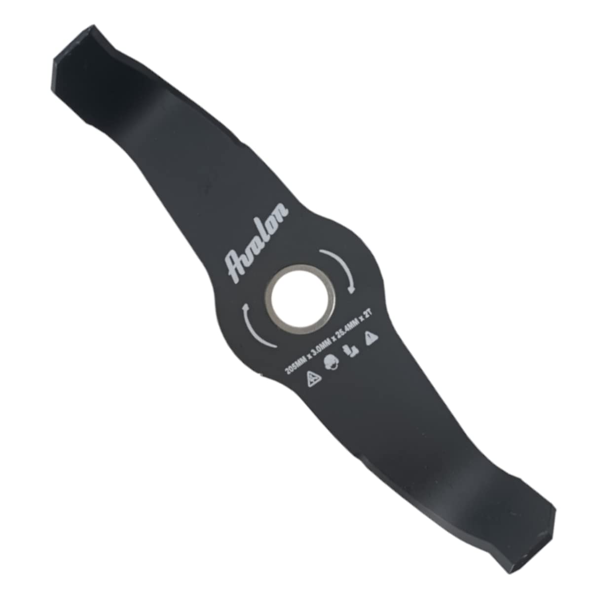 Avalon - 2 Curved Tip Disc for Brushcutter, Blade for Cutting Brushes or Vegetation, 3 mm Steel