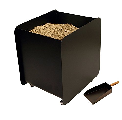 FIREFIX 831 Pellet Collection Container on Wheels with Shovel Steel