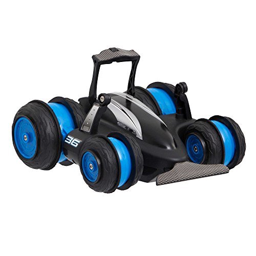 Sharper Image Fun 5-in-1 Radio Controlled Spin Drifter 360 Vehicle in Black, Drift-Style Racing Action RC Car Toys, Fast Performing Exciting Stunts, Extreme Wheelies And Awesome Drifting Maneuvers