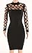 AMiERY Women's Hollow Out Cocktail Clubwear Bandage Evening Party Bodycon Dress Black M