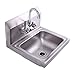 Sandinrayli Commercial Stainless Steel Wall Mounted NSF Hand Sink w/Faucet 17
