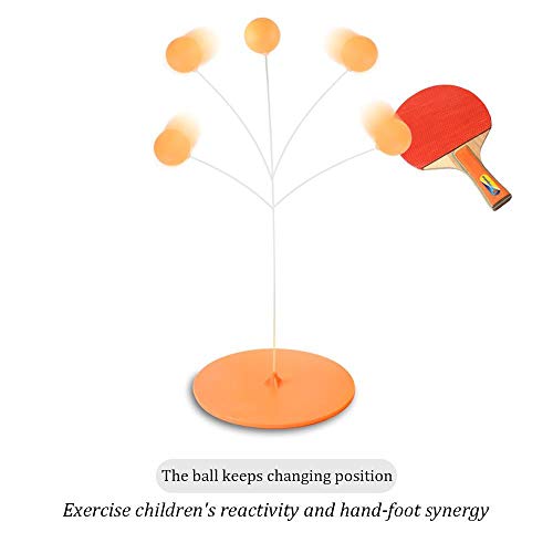 image for Volwco Table Tennis Trainer Elastic Shaft,Portable Table Tennis Set wi