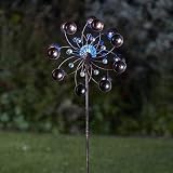 Garden Mile Venti Solar Powered Wind Spinner Ground Stake Garden Ornament view 1