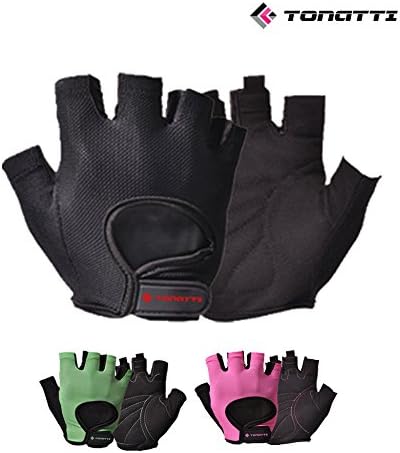 Tonatti Fitness Gloves Designed for Men & Women | Black | Large