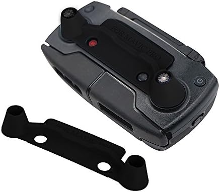 GICC Upgrade Version Transmitter Controller Stick Thumb Protective Clip Rocker for Dji Mavic Pro,Red Black and Blue (DJI mavic not included) (Black)