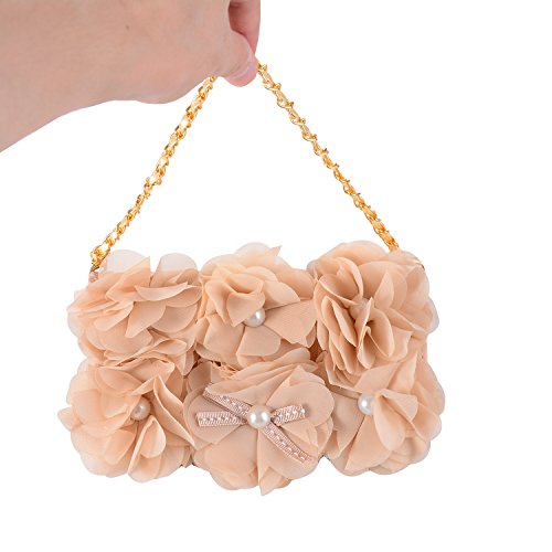 image for iPhone Xs Max Women Case, DMaos Luxurious 3D Flower Flip Leather Walle