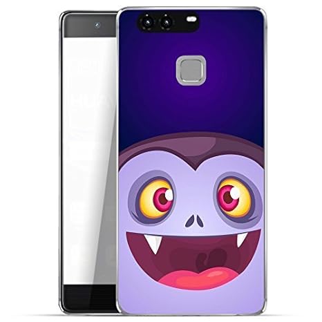 Finoo Huawei P9 Hard Case Handy-Hülle Halloween Motiv | dünne stoßfeste Schutz-Cover Tasche mit lizensiertem Muster | Premium