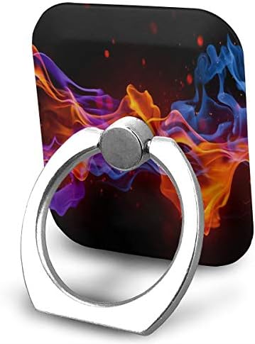 Phone Stand Blue Flame Beauty Ring Phone Holder Adjustable 360° Rotation Finger Grip Holder for IPad, Kindle, Phone X/6/6s/7/8/8 Plus/7, Divi, Accessories Desk, Android Smartphone