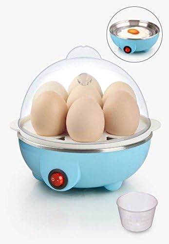 shree krishna Stainless Steel 7 Egg Cooker, Egg Boiler, Egg Poacher Electric, Egg Steamer, Egg Boiler Electric Automatic Off for Steaming, Cooking, Boiling and Frying Egg Boiler with Egg Tray (Multicolor)