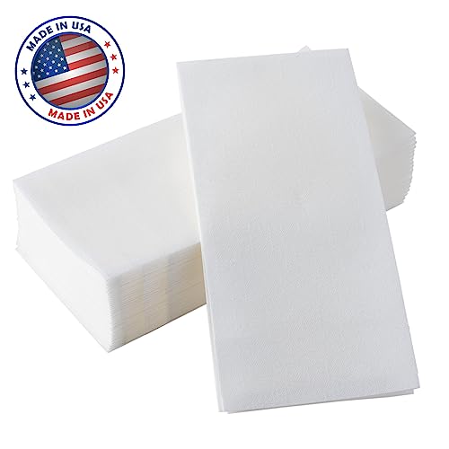 200 BloominGoods Disposable Bathroom Napkins SingleUse LinenFeel