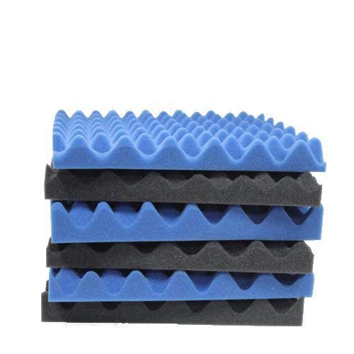 Convoluted Blue/Gray 2 Inch 12" W x 12" L Egg Crate Panels Acoustic